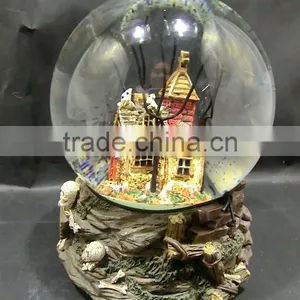 Novelty Halloween Resin Musical Snow Globe thumbnail-2