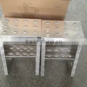 2 Step Platform Stage LADDER Aluminum Grate Stairs Truck Trailer Semi Stairway thumbnail-4