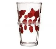 Brand-Name Red Polka-Dots Glass Coolers, 16 Oz. thumbnail-1
