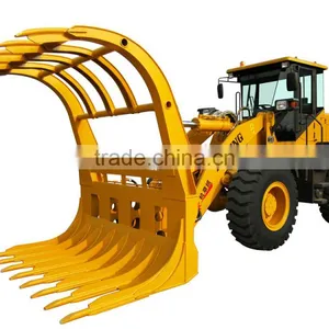 Yineng YN966G Wheel Loader With Grass Grapple thumbnail-1