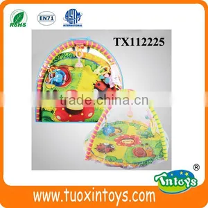 Baby Play Music Mat Crawling Carpet Kids Activities Blanket W/hanging Toys thumbnail-1