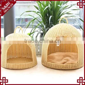 S&D Wholesale Products Pet Beds & Accessories Ger Shaped Crib Fashion Plastic Rattan Dog Cat House Pet Bed thumbnail-6