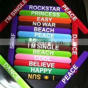 2011 NEW Fashion Custom Personalized Slap Bracelets thumbnail-1