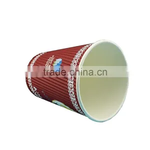 Heat Insulation 8oz/12oz/16oz Customized Printed Paper Coffee Cups thumbnail-5
