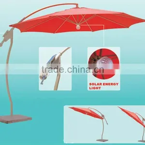 3M Patio Red Beach Umbrella thumbnail-1
