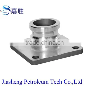 Stainless Steel Male Camlock Quick Coupler Square Flange Type thumbnail-1