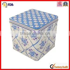 FDA Test Square Fancy Print Holiday Gift Tin Box thumbnail-2