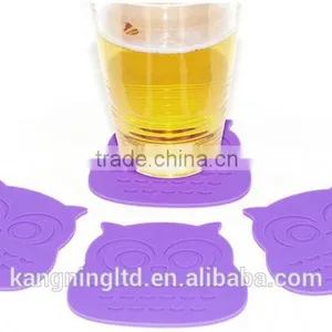 Owl Shaped Silicone Waterproof Heat Resistant Table Mat&silicone Baking Mat*silicone Coaster&silicone Placemat thumbnail-2