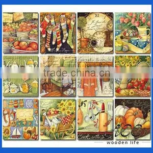 Personalized Wooden Painting for Home Decoration Vintage Look Wooden Picture thumbnail-1