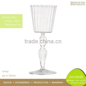 Hiqh End Borosilicate Glass Wedding Candle Holder thumbnail-1