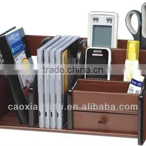 Wood Stationary Solid Wood Hanger Book Rack Pen Container thumbnail-1