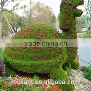 Small Sculpture Aritificial Green Sculpture Plastic Fake Plant Artificial Sculpture Artificial Plastic Statue thumbnail-1