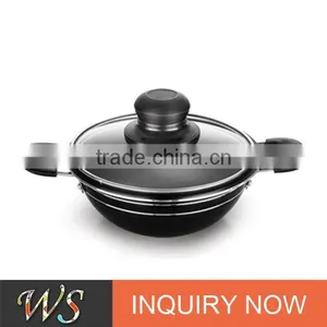 WS-DA234 Black Couscous Pot With Lid thumbnail-1