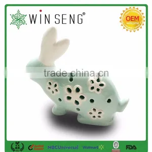 Ceramic Rabbit Shape Home Decor With Hollowed Out Shape thumbnail-1