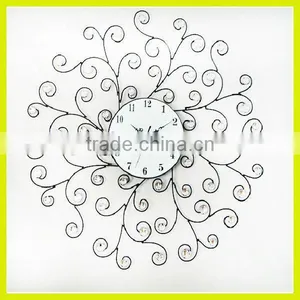 Home Decoration Modern Quartz Metal Elegant Wall Clock thumbnail-1