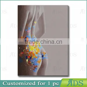 Abstract Nude Girl Female Body Art Canvas Painting for Sale thumbnail-1