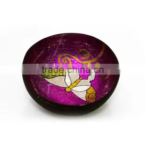 Cheap Price Handmade Vietnam Lacquer Coconut Bowl From Natural Coconut Shell Bowl thumbnail-1