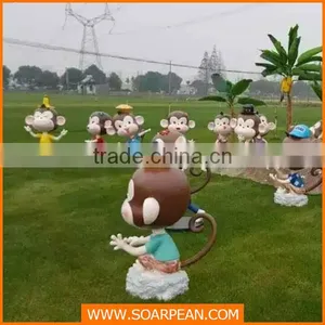 Arts And Crafts Fiberglass Chinese New Year Monkey Decoration thumbnail-3