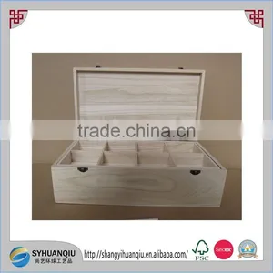 Unfinished Plain Pine Paulownia Oak Plywood Wooden Mooncake Box for Sell thumbnail-1