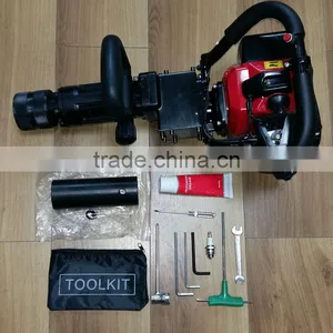 Handheld Petrol Powered Guardrail Fence Piling Hammer Machine Portable Gasoline Excavator Post Driver thumbnail-4
