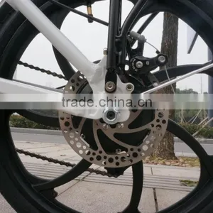 Popular Style Electric Bicycle Aluminum Alloy Frame Mini Folding Electric Bike With Integrated Wheel thumbnail-4