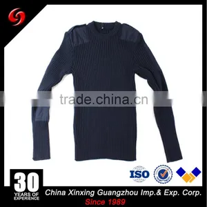 Military Style Pullover Men Crew Neck Wool Commando Sweater thumbnail-2