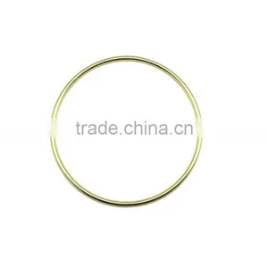 ID 6 Inch Steel Wire Ring, High Quality Bright Brasss Color O Ring for Bag Round Ring thumbnail-2