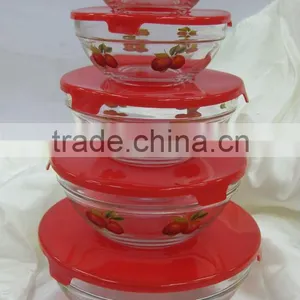 GH049 5pcs Glass Bowl Set With Deco thumbnail-6