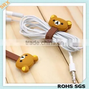 Fashion DIIY Your Own Bear Earphone Cable Winder for Kids thumbnail-1