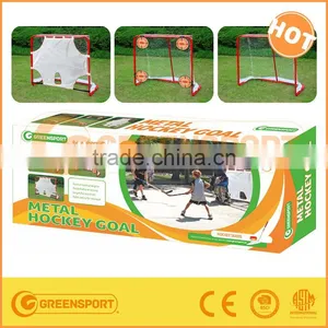 The Metal Hockey Goal With Target Panel for Kids Training thumbnail-1