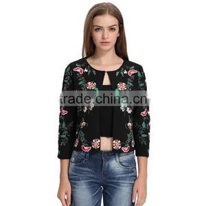 2017 Lady Latest Fashion Design Jackets Suit Slim Blazer thumbnail-1