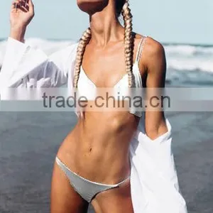 2016 New Style 4 Pure Color Fashion Sexy Girl Bikini Set thumbnail-2