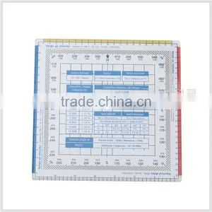 Kearing, Flexible Plastic Square Protractor, Transparent 1mm Thickness Plastic Square Plotter for Pilot Training #KPP-4 thumbnail-1