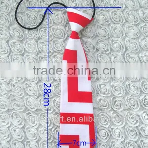 Small Red White Striped Ties ,stylish Convenient Tie for Kids Boy thumbnail-1