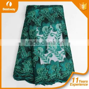 Popular Straw Pattern French Lace Fabric African Wedding Dress French Lace FL0249 thumbnail-5