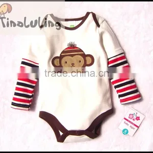 2015 New Long Sleeve Baby Rompers Newborn Cartoon Animal Baby Bodysuits thumbnail-6