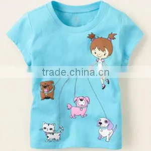 Fashion New Arrival Girls Jumping Beans Cotton Short Sleeve t Shirts Kids T-shirts for 0-5years thumbnail-1