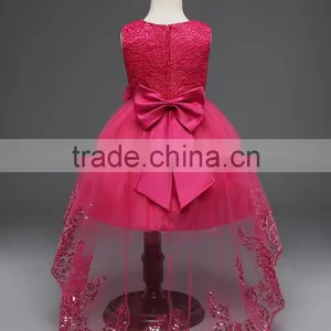 Customize Frock Design for Baby Girl 2017 Summer & Autumn Kids Baby Girl Dress Colorful Puffy Flower Dress Children Clothes thumbnail-6