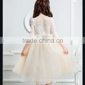 2017 High Quality Summer Child Clothing White Dress Purple New Model Girl Dress thumbnail-6