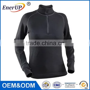 2017 Most Fashion Dri Fit Performance Mock Neck 1/2 Zip Long Sleeve Training Top Pullover Women Outdoor Sportswear thumbnail-3