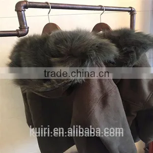 2016 Fashion Winter Women Double-sided Woolen Coat in the Long Section of the Real Fox Fur Lining Fur Hooded Fur Coat thumbnail-1