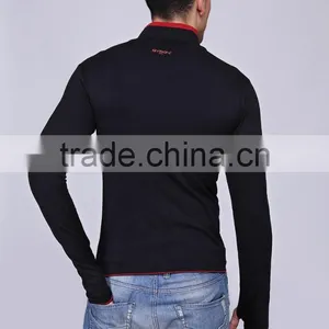 Mens Active Seamless Half Zip Long SleeveTrack Jacket, Fitness T Shirt thumbnail-2