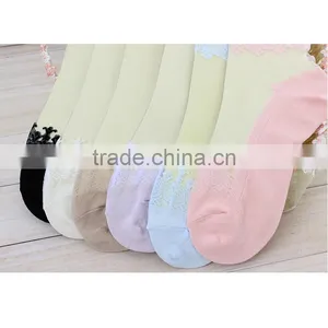 Hot Sales Colorful Ultrathin Transparent Beautiful Crystal Lace Elastic Short Women Socks Calcetines Pink Sock for Womens Meias thumbnail-6
