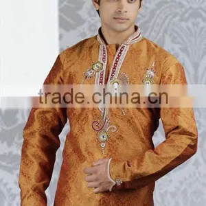 Designer Kurta Pyjamas thumbnail-4