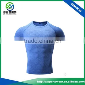 2017 New Design Polyester Blend Spandex Quick-drying and Elastic Sport T-Shirts thumbnail-1