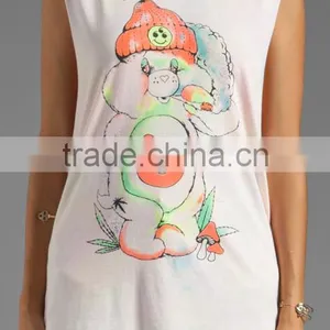 Sexy Born to Run Printed Sleeveless Tank Top thumbnail-4