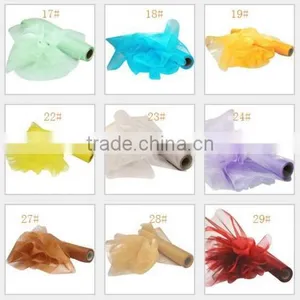 28CM * 25MTR Length Organza Roll Fabric Wedding Party Decor Chair Bows Table Runner Sash thumbnail-5