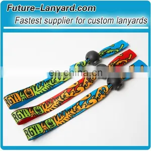 Color and Logo Customized Festival Wristbands thumbnail-1