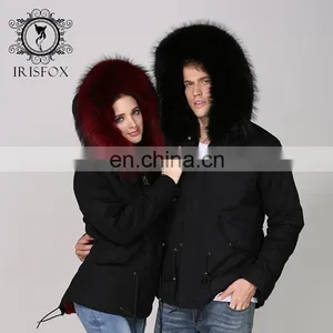 Newest 2016 Winter Fashion Hot Selling Mens Hooded Raccoon Fur Coat Faux thumbnail-5