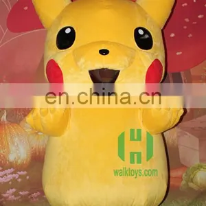 HI CE High Quality Inflatable Pikachu Mascot Costume With 3m High for Adult,inflatable Mascot Costume for Hot Selling thumbnail-1